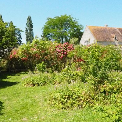 Photo de l'espace de permaculture au Prieuré Saint-Gabriel Crédit photo : @prismirisweb.com
